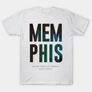 Memphis City Typography T-Shirt